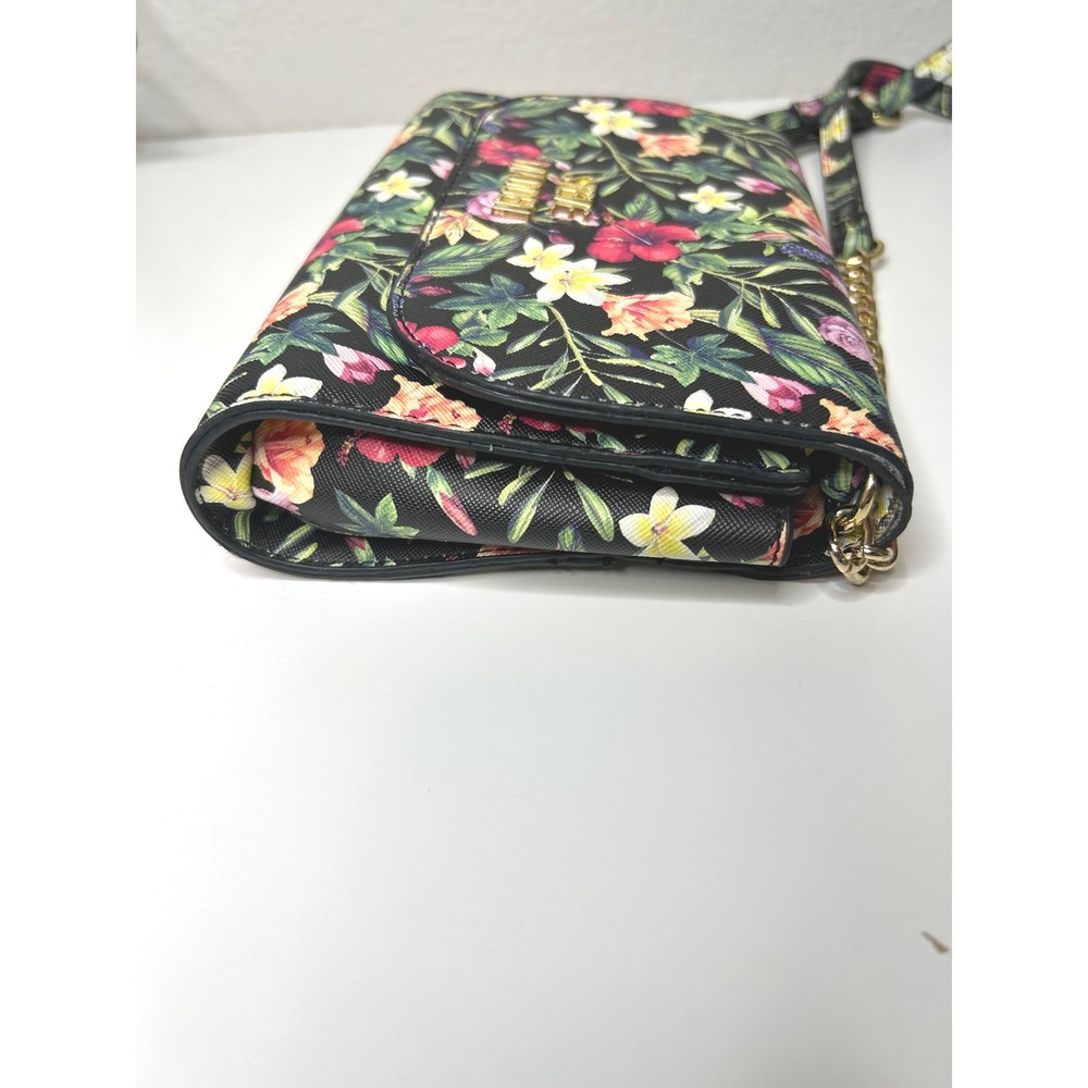 Steve Madden Black Floral Blynn Crossbody Bag - Picture 3 of 9